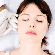 Photo of a woman having a non-invasive procedure